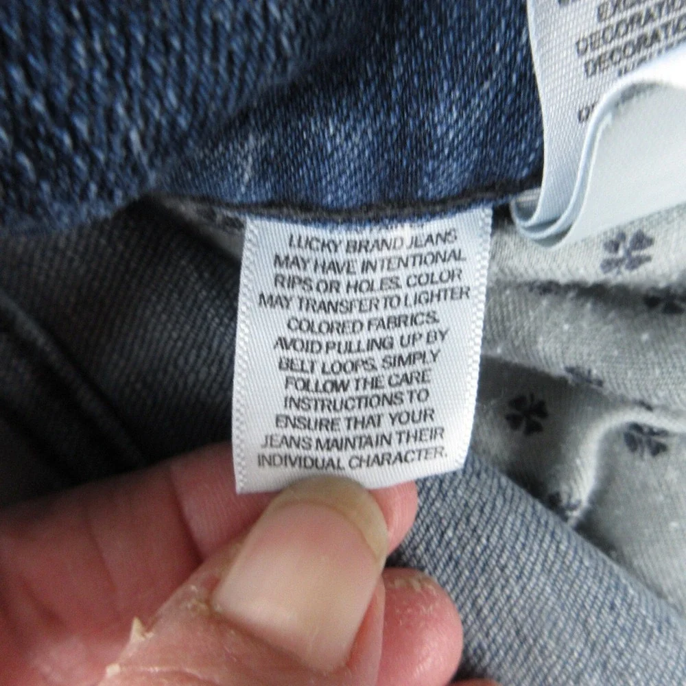 Lucky Brand Jeans Mens 36x32 Blue Denim 121 Slim 37x30.5*